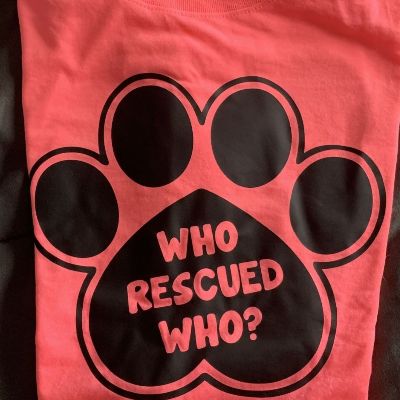 Who rescued who t-shirt item