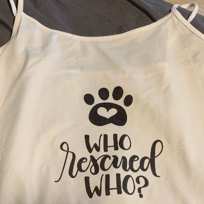 Who Rescued Who tank top item