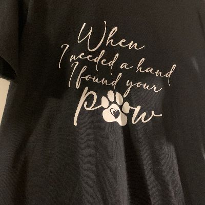 When I needed a hand... t-shirt item