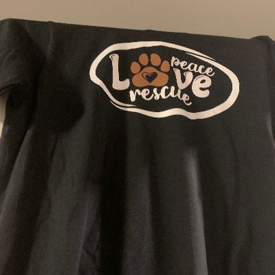 Peace Love Rescue t-shirt item