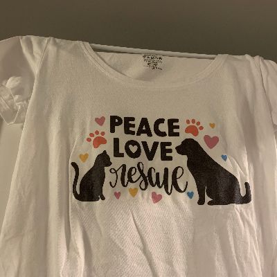 Peace Love Rescue T-shirt item