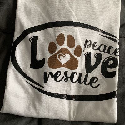 Peace Love Rescue t-shirt item