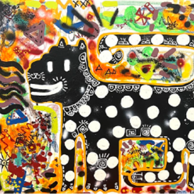 The Panther is Vernacular PAINTING item