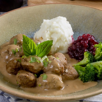 Boulettes de boeuf et sauce brune item