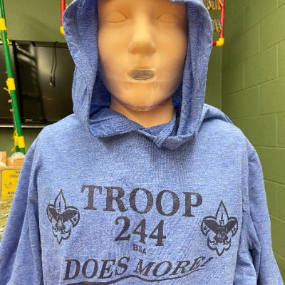 Blue hoodie (light weight) item