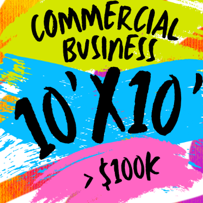 Commercial Business (>$100K) 10'x10' item