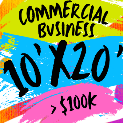 Commercial Business (>$100K) 10'x20' item