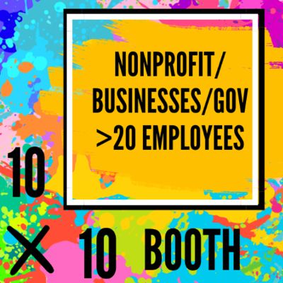 10 by 10 Booth Nonprofit/Businesses/Gov >20 Employees item