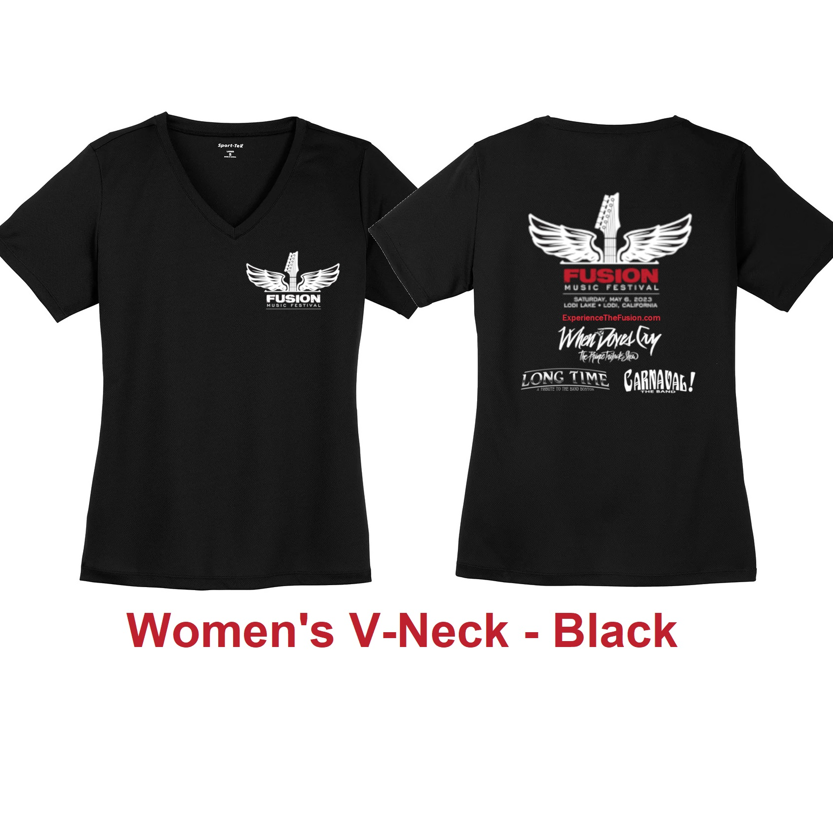 Women's MEDIUM Black Short Sleeve V-Neck Tshirt item