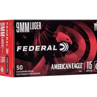 Federal (CCI) 9mm FMJ, 115 grain ammo item