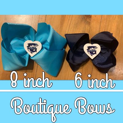 Boutique Bows - 6 Inches Navy Color item