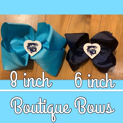 Boutique Bows - 8 Inches Cyan Color item