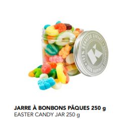 Jarre bonbons Pâques 250g item