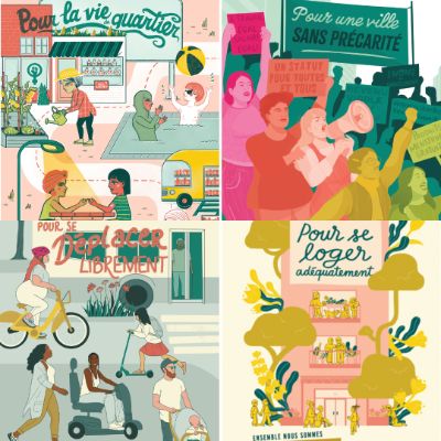 Affiches de la campagne (lot de 4) FRANÇAIS item