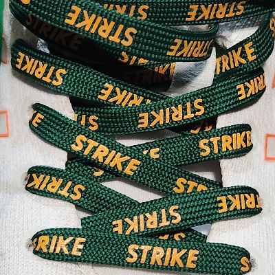 Green - "Strike" Shoelaces + Shipping item