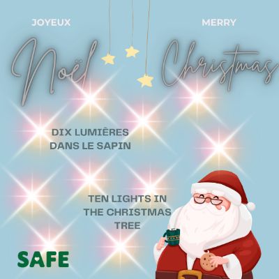 10 lumières dans le sapin item