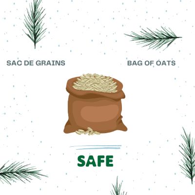 Sac de grains / Bag of oats item