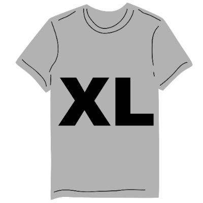 XL tshirt item