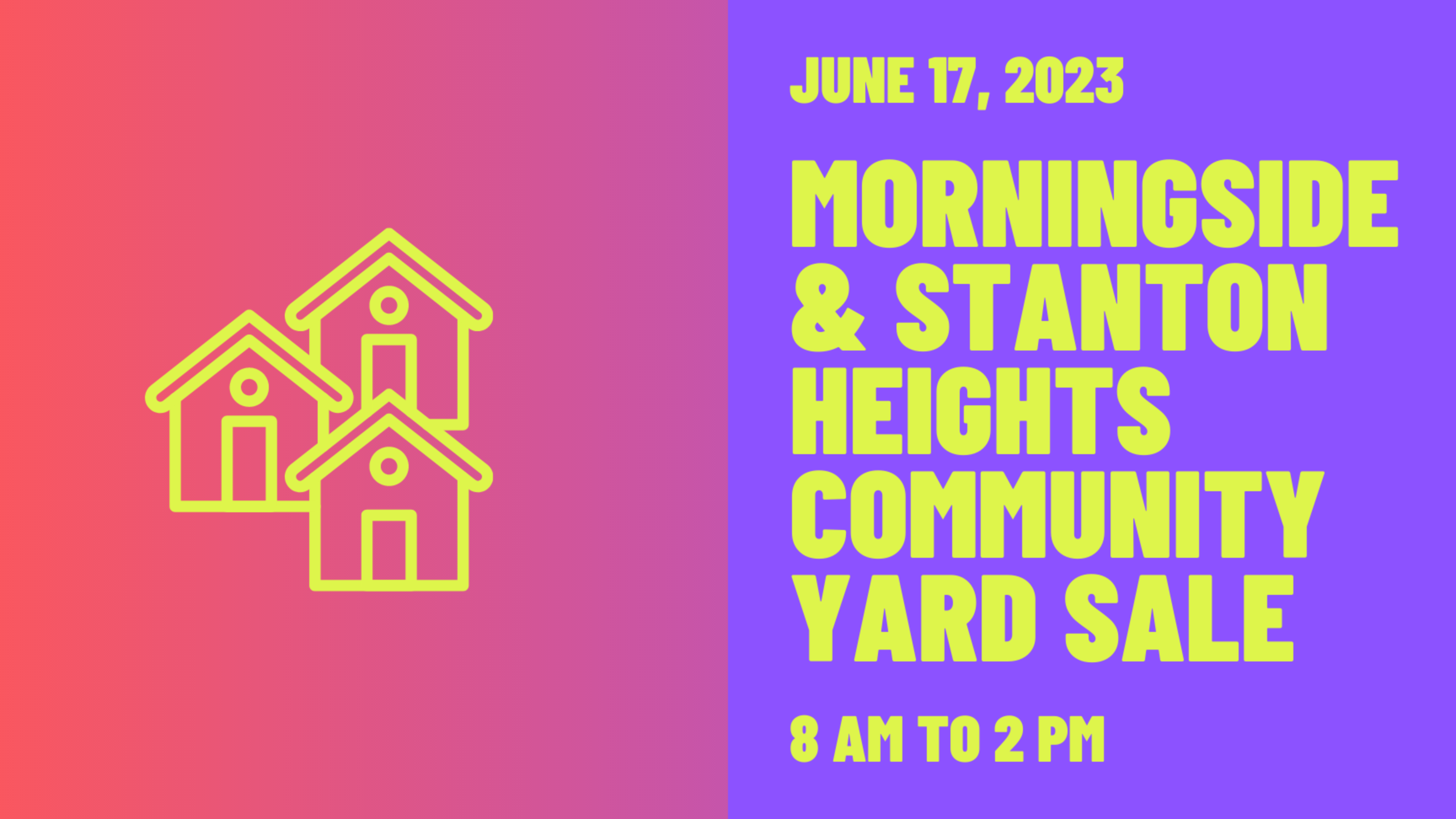 Morningside and Stanton Heights Community Yard Sale