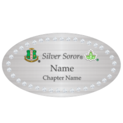 AKA Silver Oval Bling item