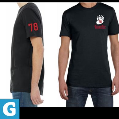 G-Unisex BLACK POCKET/SLEEVE Personalized Tee item