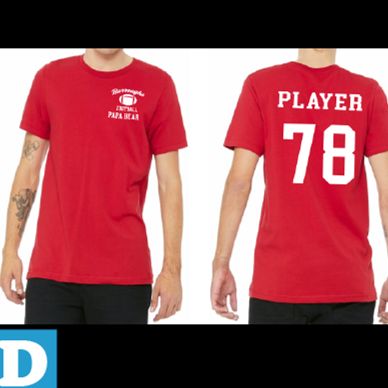 D- Unisex RED Personalized Unisex Tee item