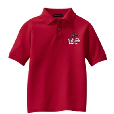Youth Short Sleeve Polo - RED item