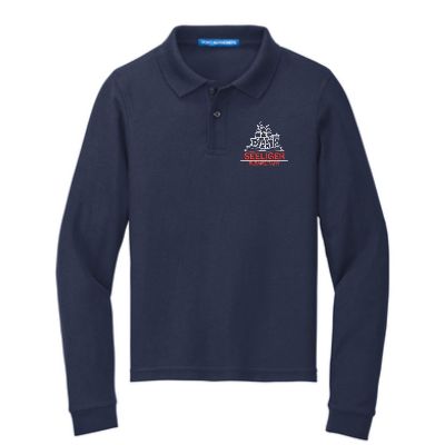 Youth Long Sleeve Polo - NAVY item
