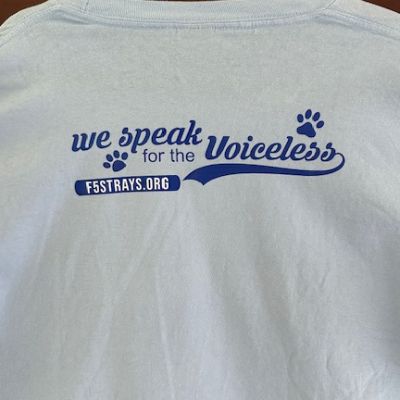 F5 We Speak for the Voiceless T-shirt Large item