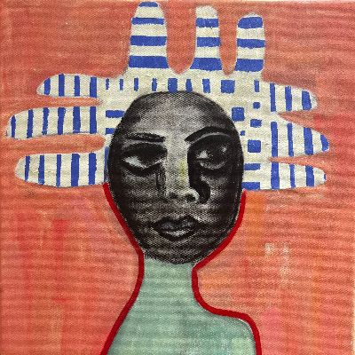 don't touch my robo-afro item