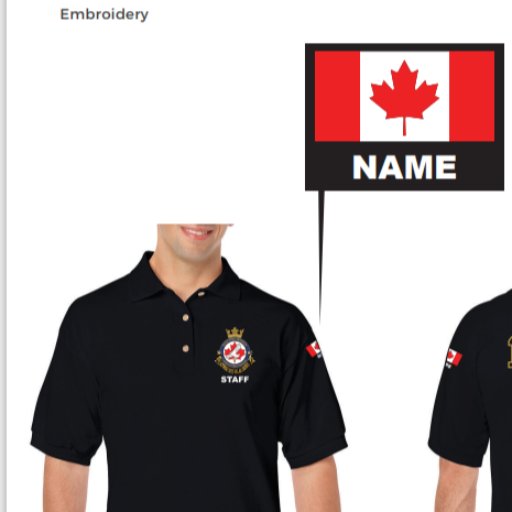 Officer/SSC - Polo Black (no Back) item