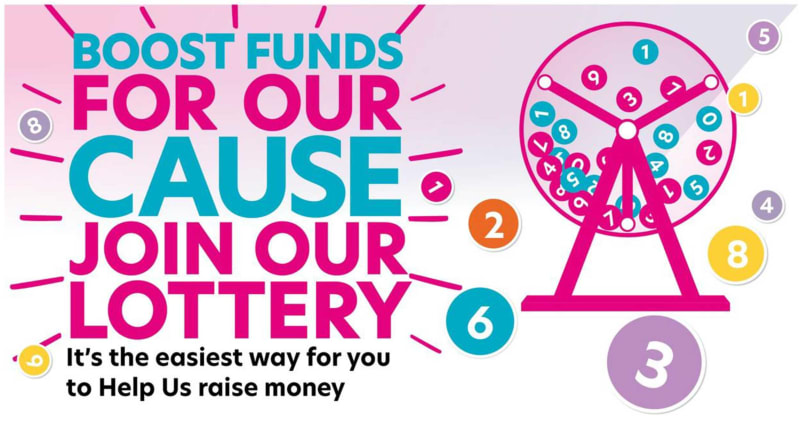 Join the SOS!SEN online lottery. Lottery wheel with numbered balls flying out.