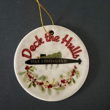 USS Louisiana Christmas Ornament item