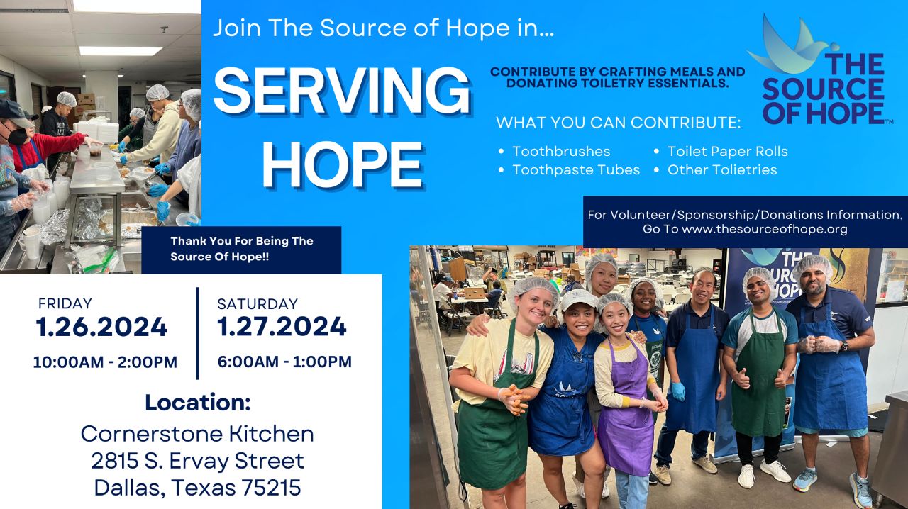 Serving Hope Event: January 2024