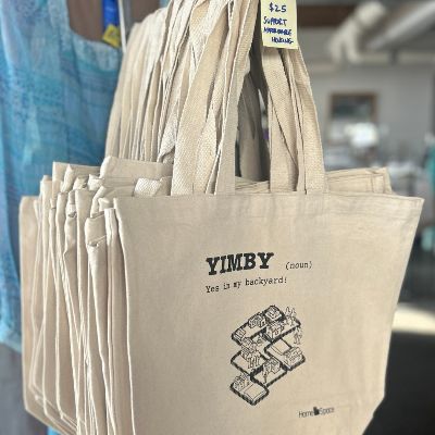 YIMBY tote bags item