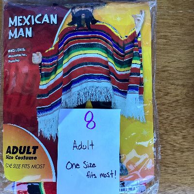 Adult one size fits most #8 item