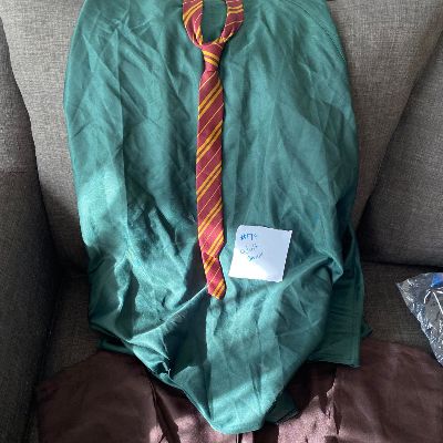 Harry Potter cape, pants and tie adult small #179 item