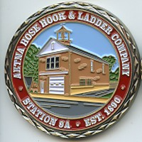 Ætna Station 9A Challenge Coin item