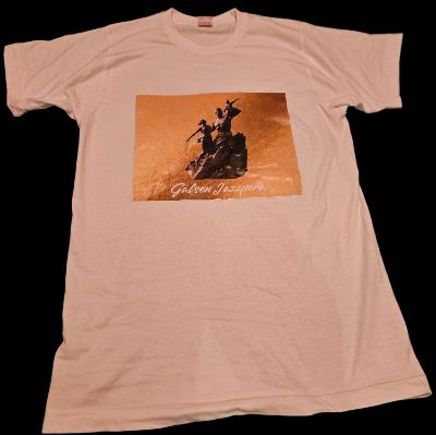 T-shirt blanc et doré item