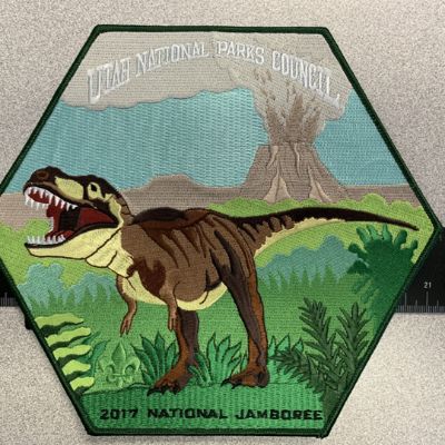 UNPC 2017 National Jamboree Center Patch - Tyrannosaurus Rex item