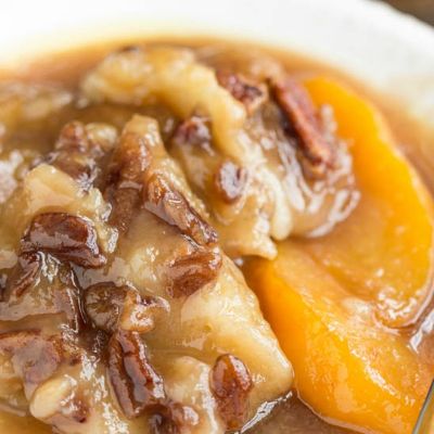 Pecan Peach Cobbler (1/2 sheet pan) item