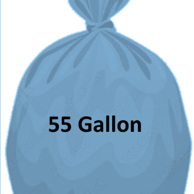 55 Gallon Blue Trash Bags item