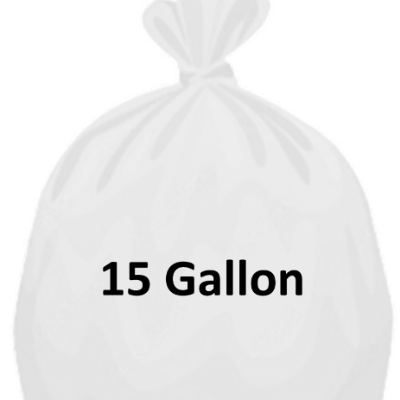 15 Gallon White Trash Bags item
