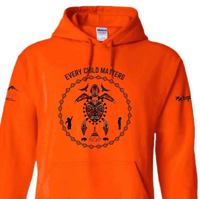 Orange Hoodie YOUTH Turtle Island Design X-LARGE item