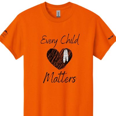 Orange Shirt Adult Size Heart Design 3XL item