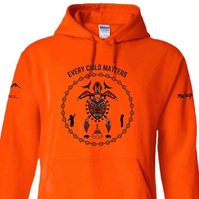 Orange Hoodie Adult Turtle Island Design X-LARGE item