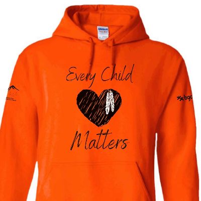 Orange Hoodie Adult Heart Design X-LARGE item