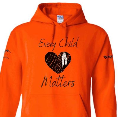 Orange Hoodie Adult Heart Design 3XL item