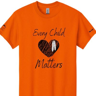Orange Shirt YOUTH Heart Design X-SMALL item