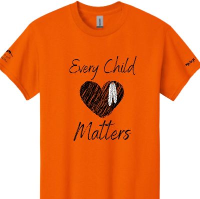 Orange Shirt Adult Size Heart Design X-LARGE item